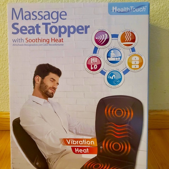 Massage and Heat Seat Topper by Health Touch is Brand New ! - Picture 2 of 9